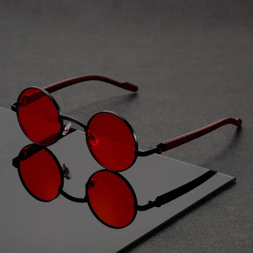 Noirfield Round Sunglasses - Sleek Circle-Frame Shades