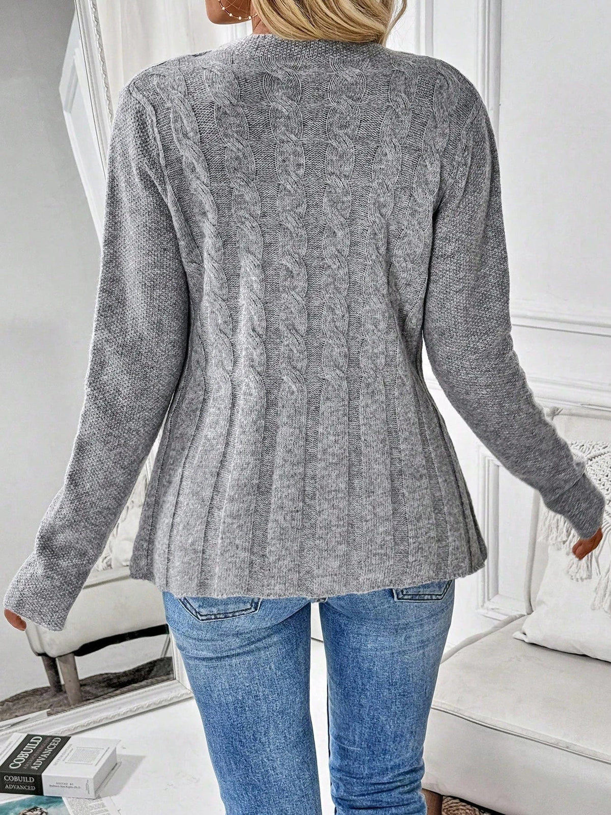 Cléa Cardigan Côtelé Élégant