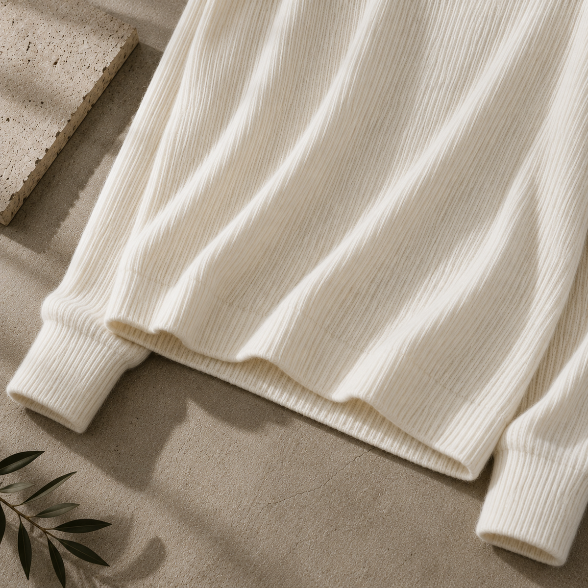 Bergamo Textured Ribbed Knit Sweater
