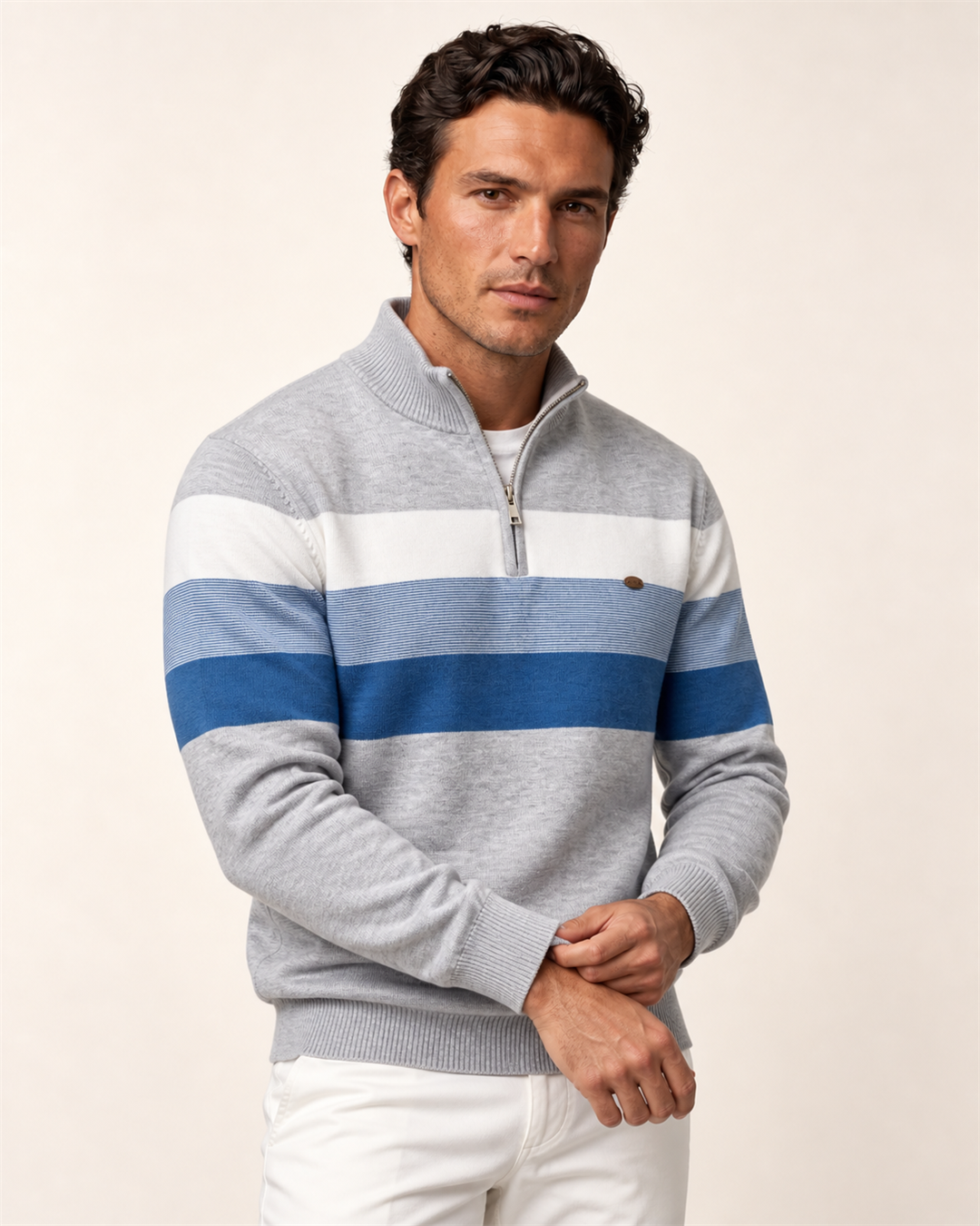 Burk Stylish Quarter-Zip Sweater
