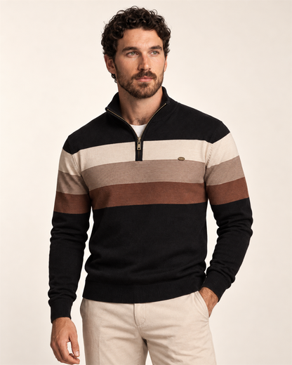 Burk Stylish Quarter-Zip Sweater