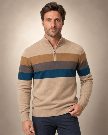 Burk Stylish Quarter-Zip Sweater