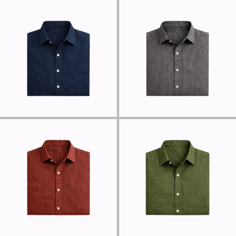 Matteo Linen Shirt - Lightweight, Breathable Comfort for Everyday Style