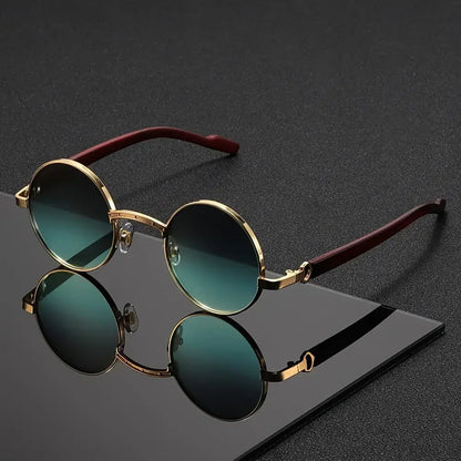 Noirfield Round Sunglasses - Sleek Circle-Frame Shades