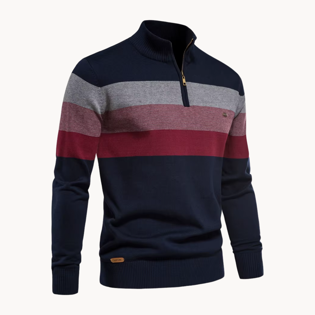 Burk Stylish Quarter-Zip Sweater