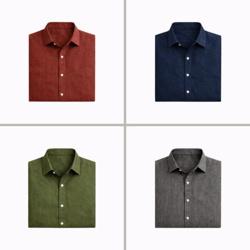 Matteo Linen Shirt - Lightweight, Breathable Comfort for Everyday Style