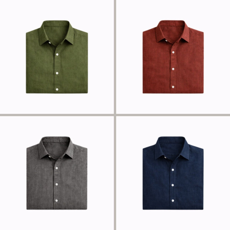 Matteo Linen Shirt - Lightweight, Breathable Comfort for Everyday Style