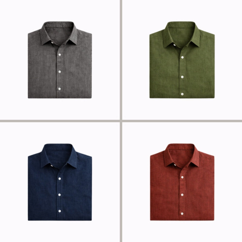Matteo Linen Shirt - Lightweight, Breathable Comfort for Everyday Style