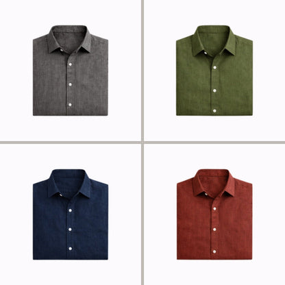 Matteo Linen Shirt - Lightweight, Breathable Comfort for Everyday Style