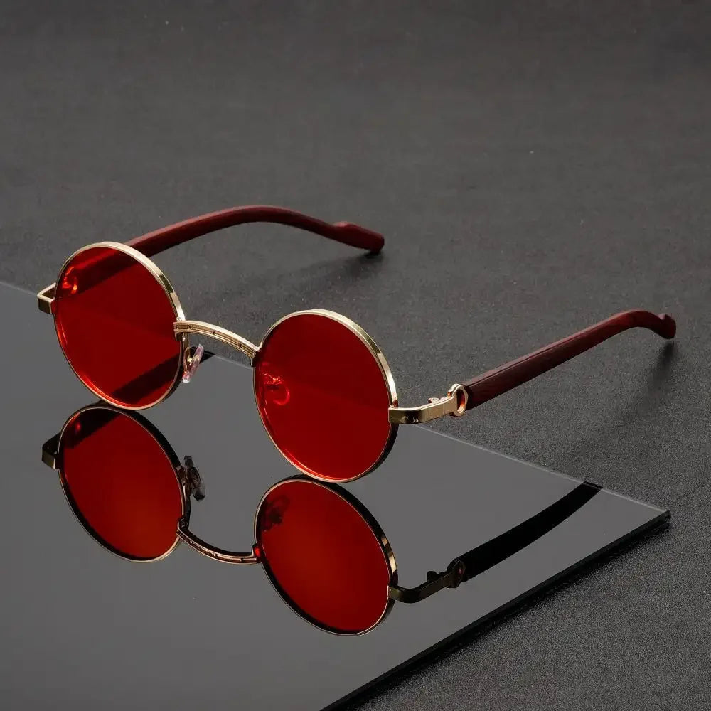 Noirfield Round Sunglasses - Sleek Circle-Frame Shades