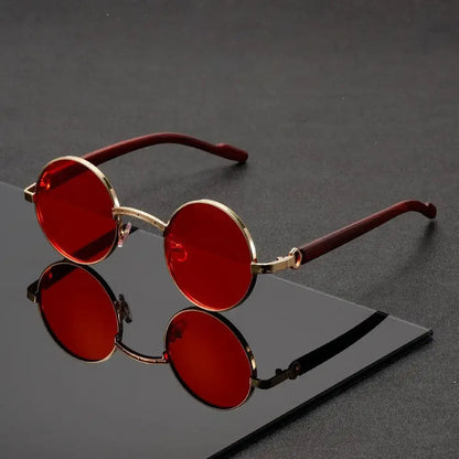 Noirfield Round Sunglasses - Sleek Circle-Frame Shades