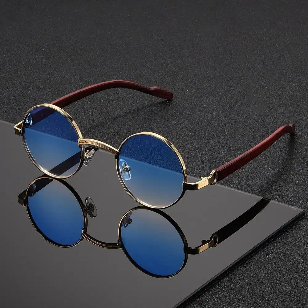 Noirfield Round Sunglasses - Sleek Circle-Frame Shades