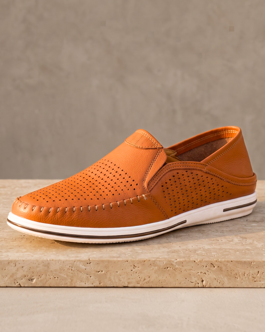 Riva Perforated Driver Loafers