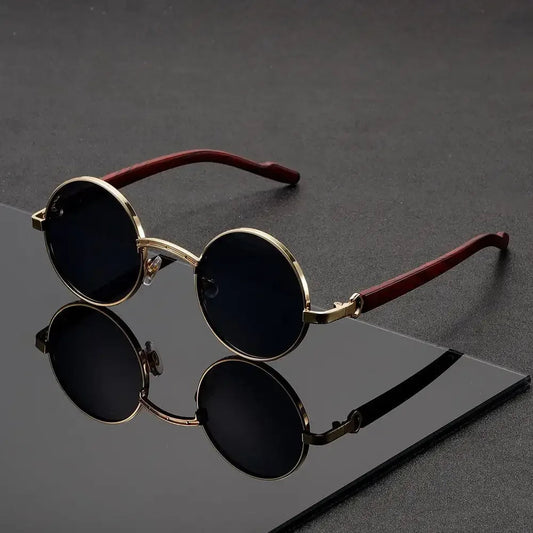 Noirfield Round Sunglasses - Sleek Circle-Frame Shades