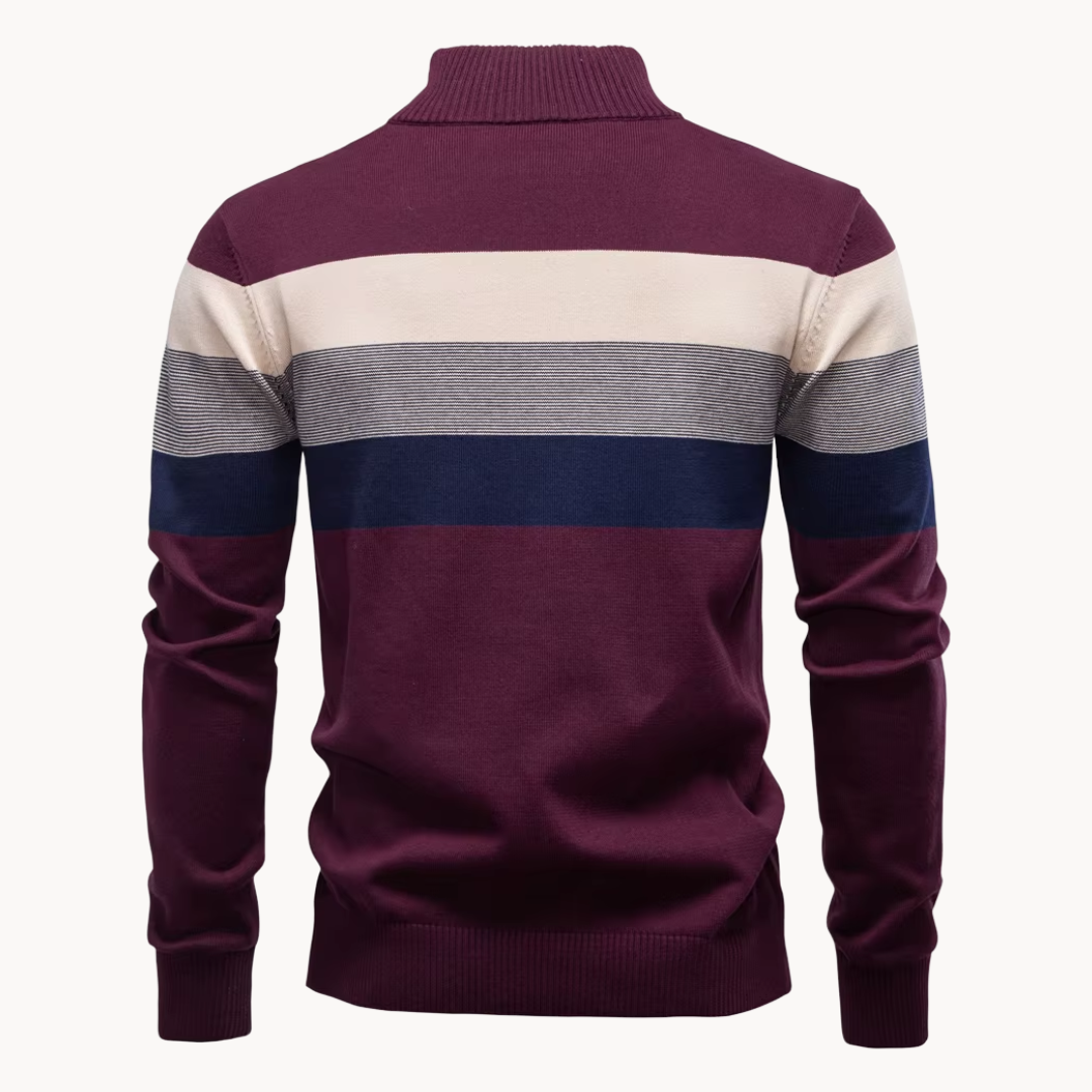 Burk Stylish Quarter-Zip Sweater