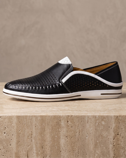 Riva Perforated Driver Loafers