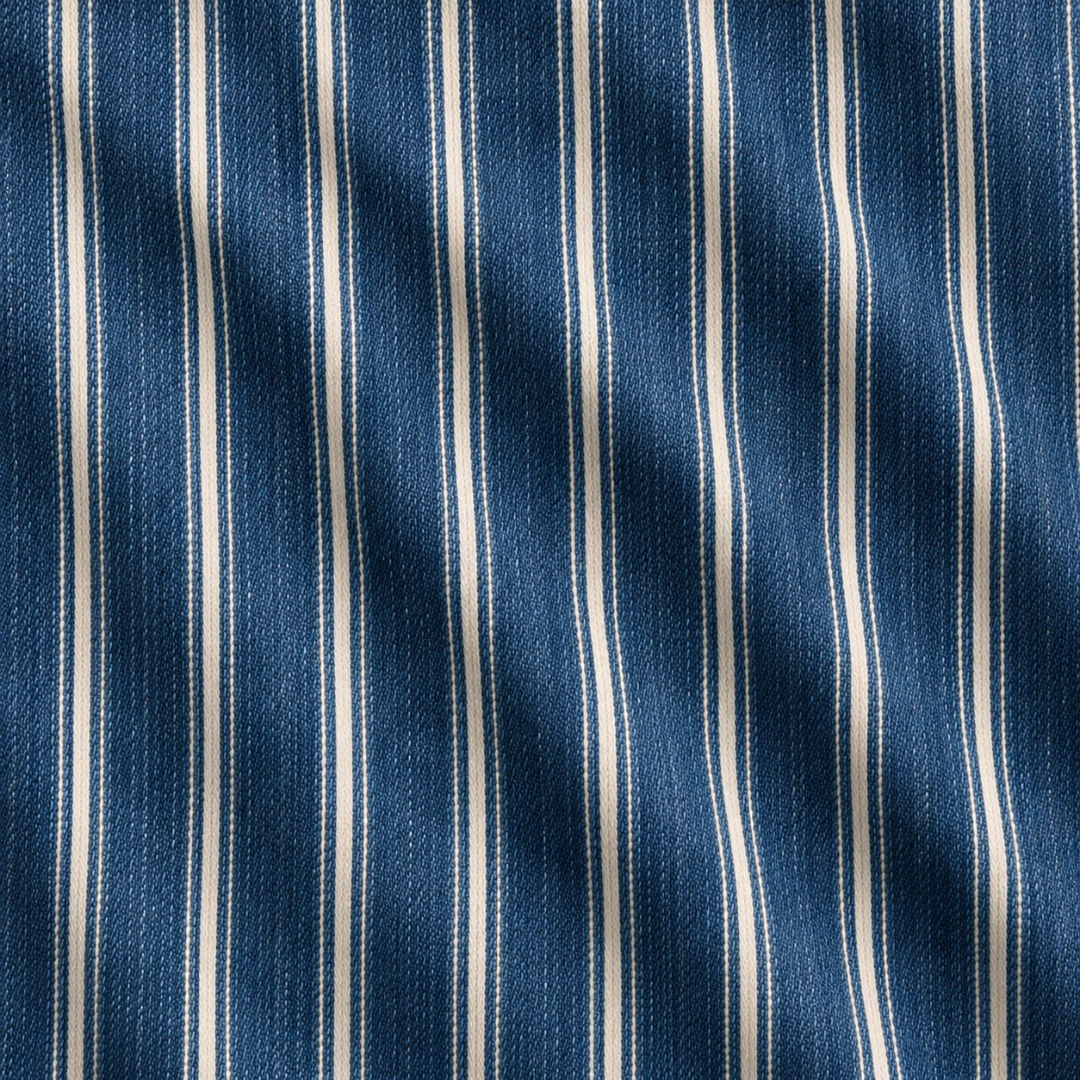 Nautical-Chic Vintage Mariner Straight-Leg Striped Pants