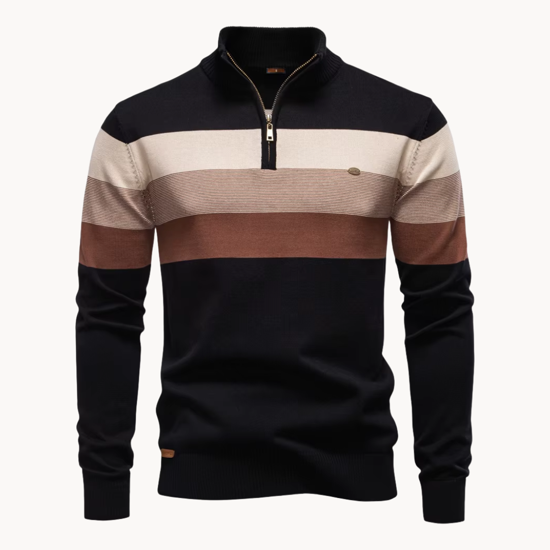 Burk Stylish Quarter-Zip Sweater