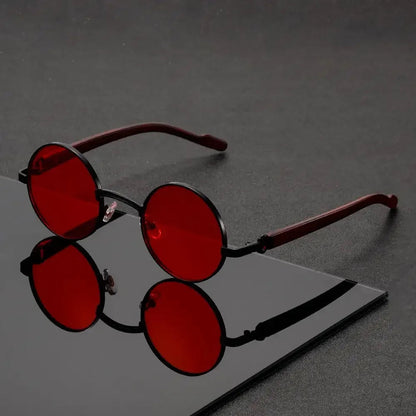 Noirfield Round Sunglasses - Sleek Circle-Frame Shades