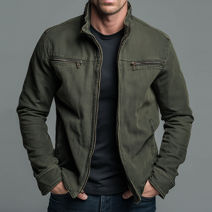 Marion | Men's Vintage-Washed Zip-Up Jacket
