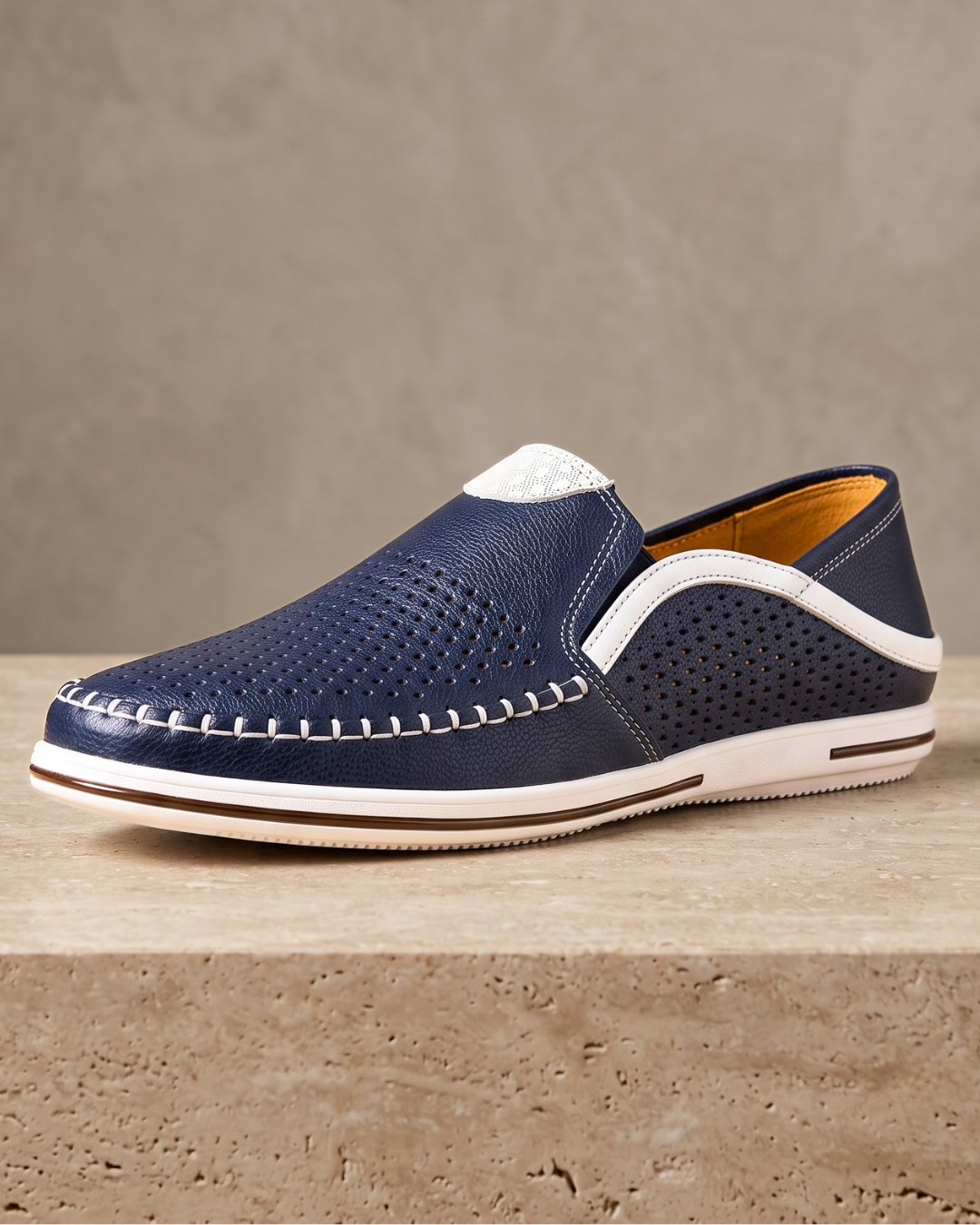 Riva Perforated Driver Loafers