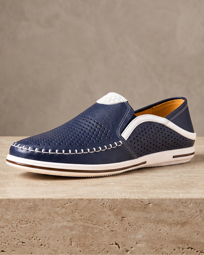 Riva Perforated Driver Loafers