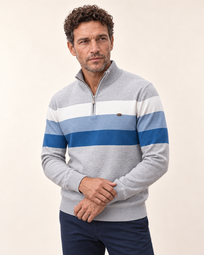 Burk Stylish Quarter-Zip Sweater