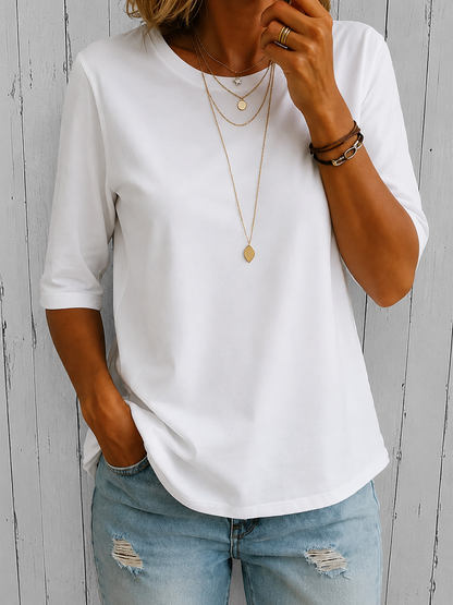 Harper Relaxed-Fit Everyday Half-Sleeve Tee