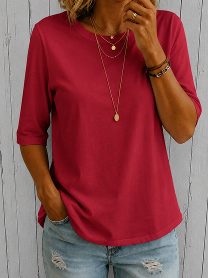 Harper Relaxed-Fit Everyday Half-Sleeve Tee