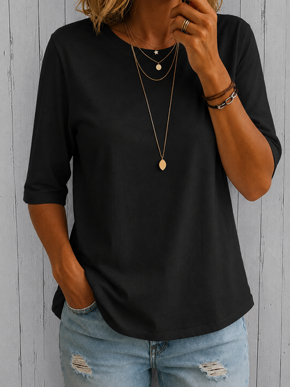 Harper Relaxed-Fit Everyday Half-Sleeve Tee
