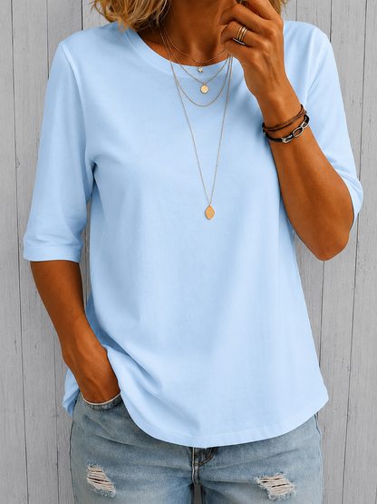 Harper Relaxed-Fit Everyday Half-Sleeve Tee