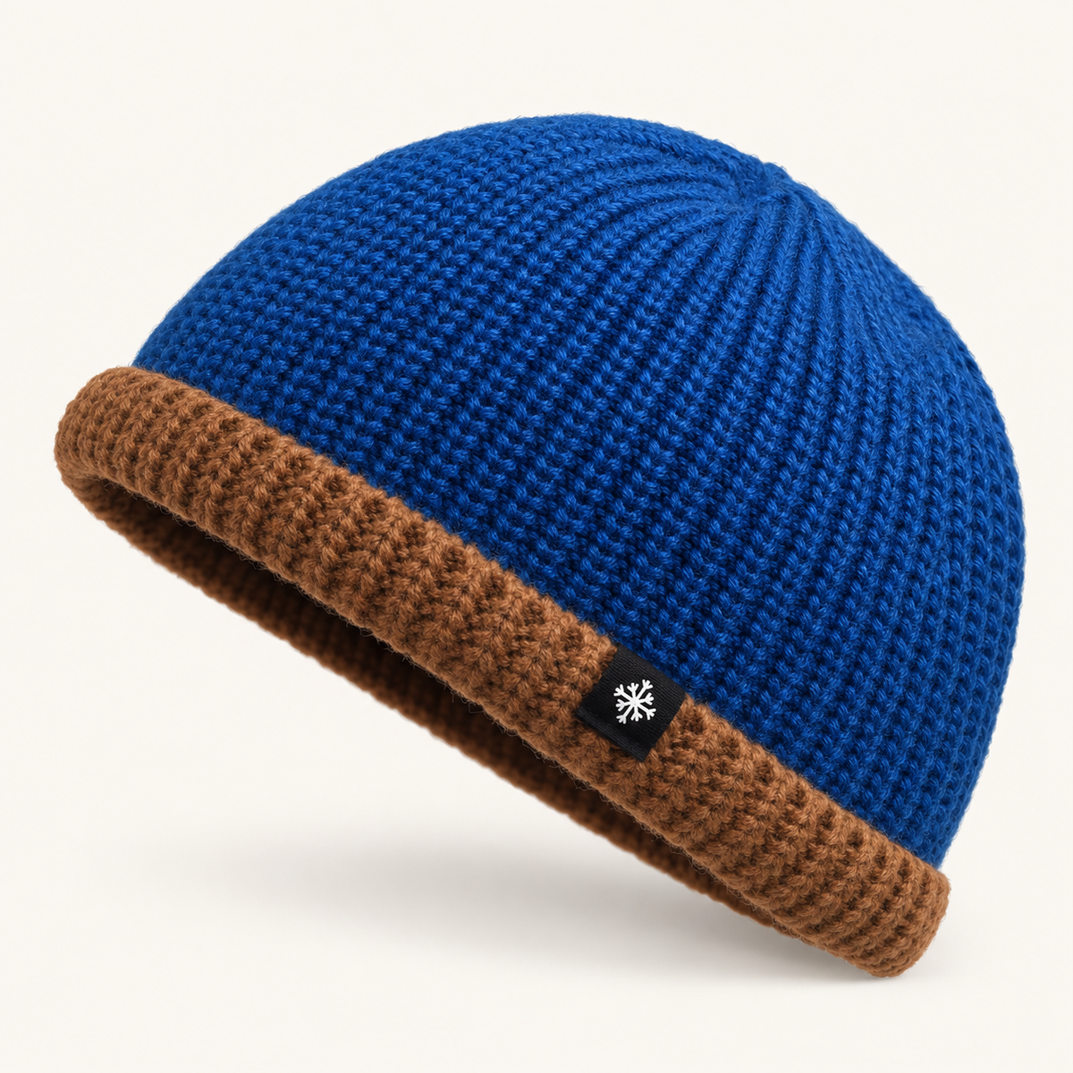 Alder Beanie with Stylish Contrast Cuffs