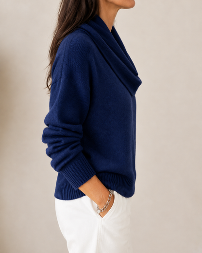 Soft Cowl Neck Sweater