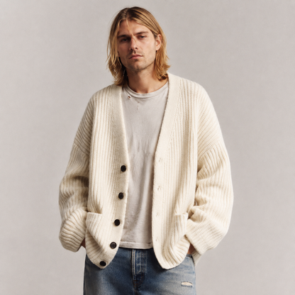 Nathaniel | Relaxed-Fit V-Neck Cardigan