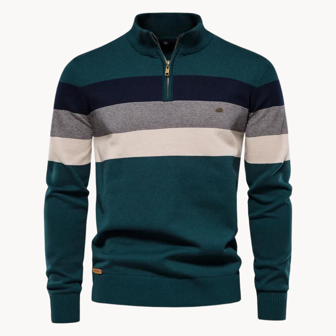 Burk Stylish Quarter-Zip Sweater