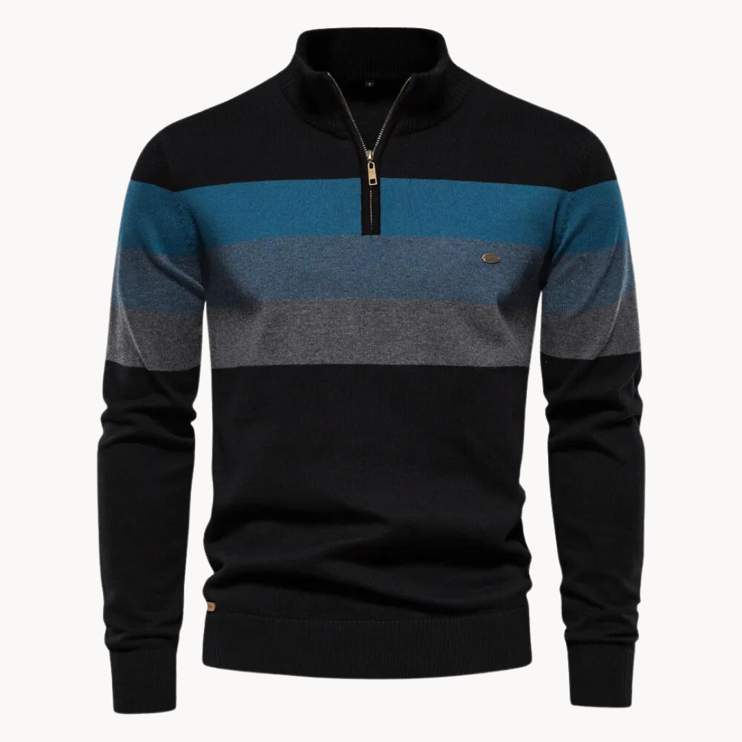 Burk Stylish Quarter-Zip Sweater