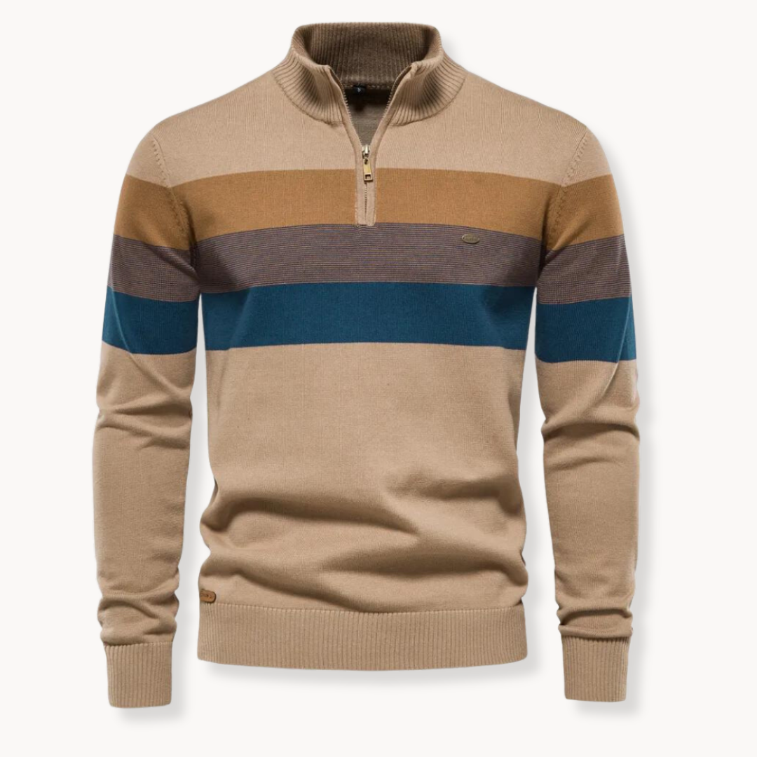 Burk Stylish Quarter-Zip Sweater