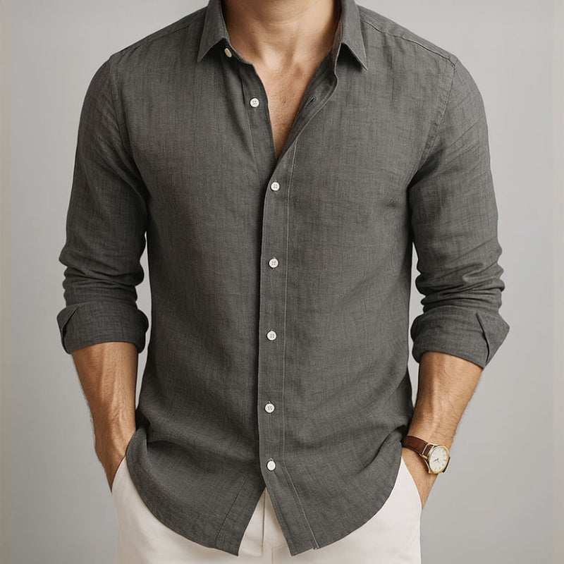 Matteo Linen Shirt - Lightweight, Breathable Comfort for Everyday Style