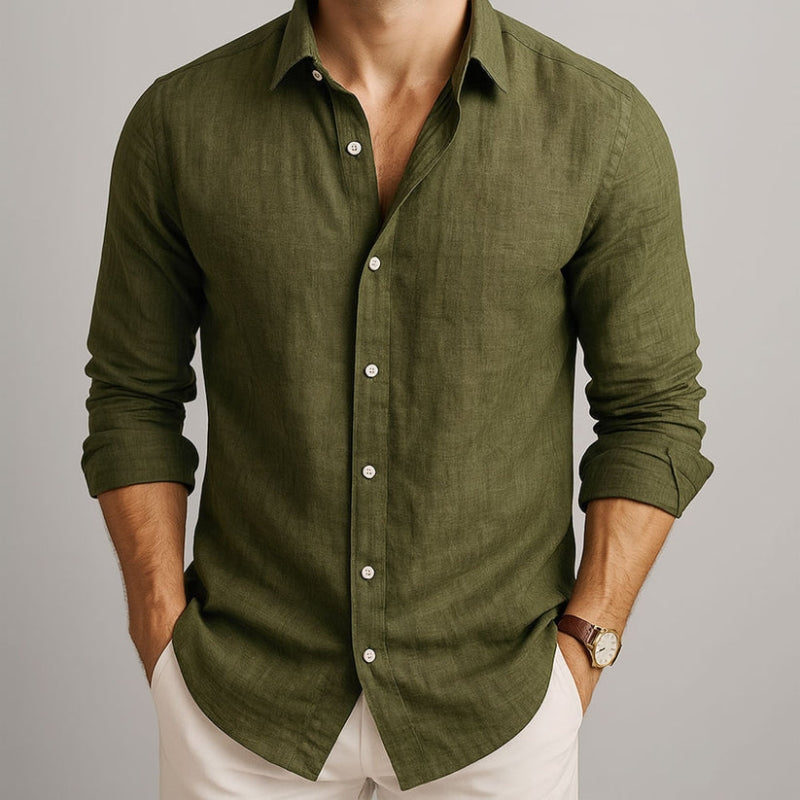 Matteo Linen Shirt - Lightweight, Breathable Comfort for Everyday Style