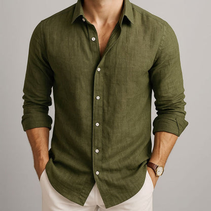 Matteo Linen Shirt - Lightweight, Breathable Comfort for Everyday Style