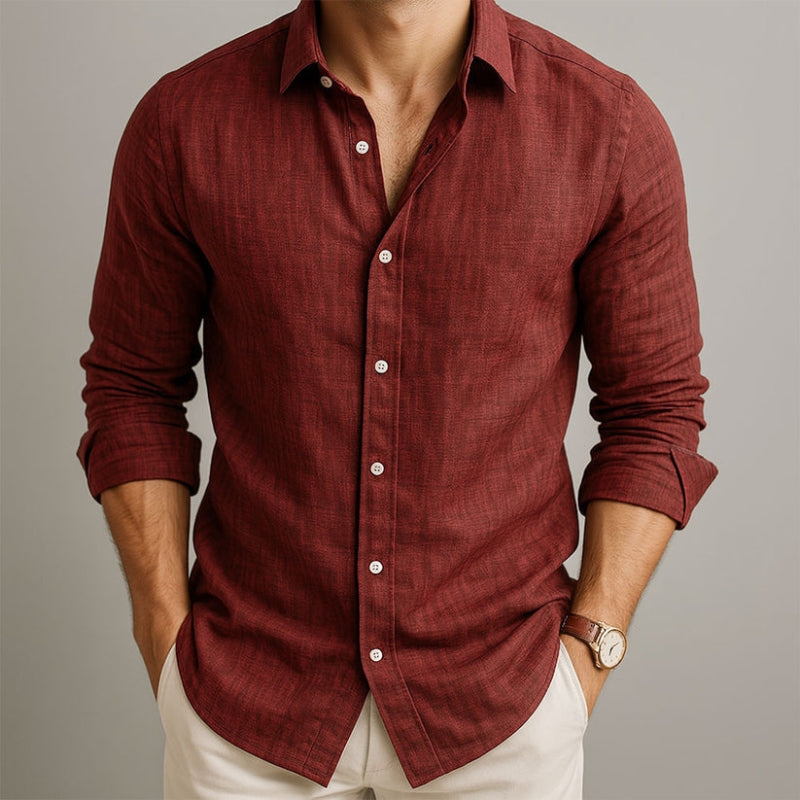 Matteo Linen Shirt - Lightweight, Breathable Comfort for Everyday Style