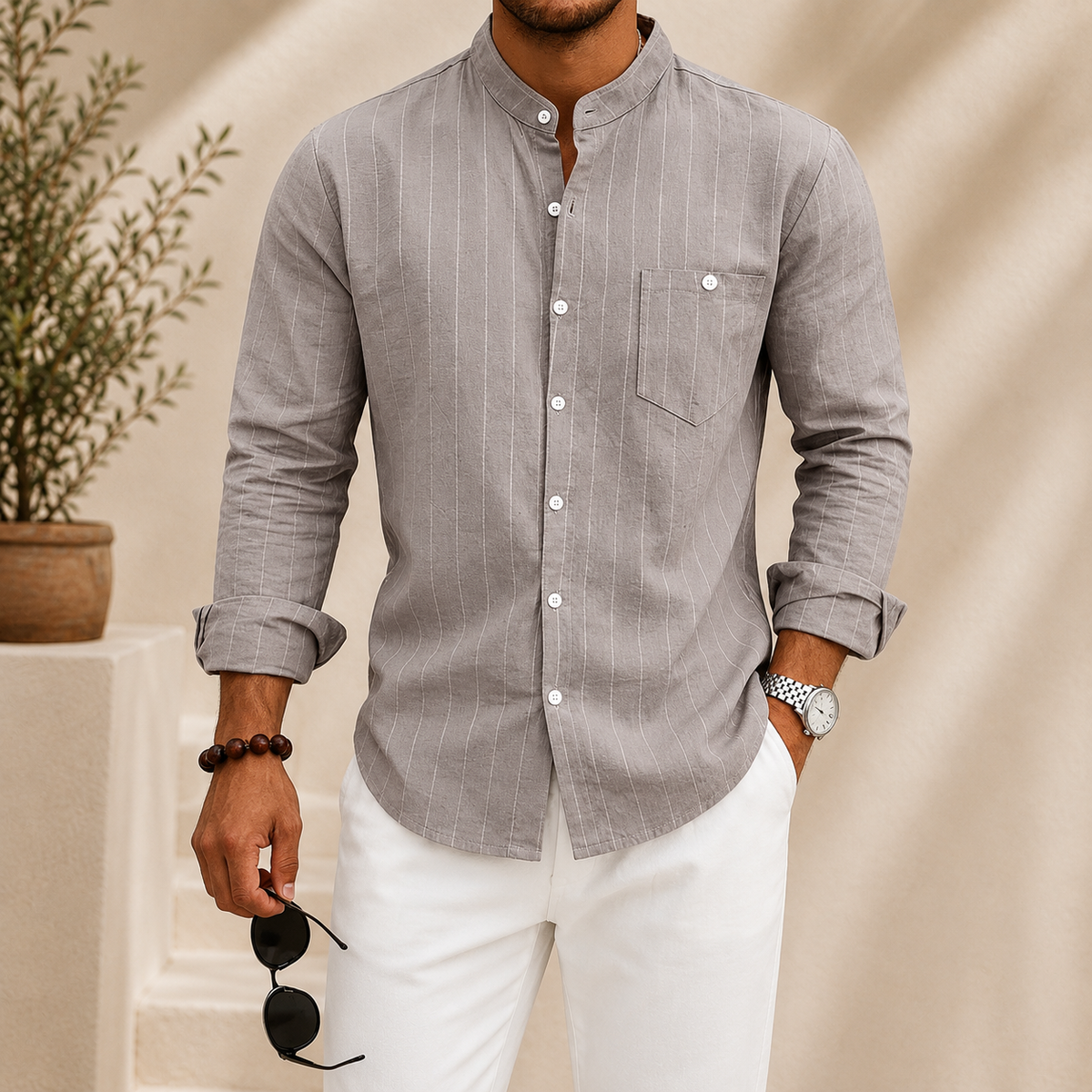Reedham Linen Shirt – Crisp, Breathable Linen for Everyday Style