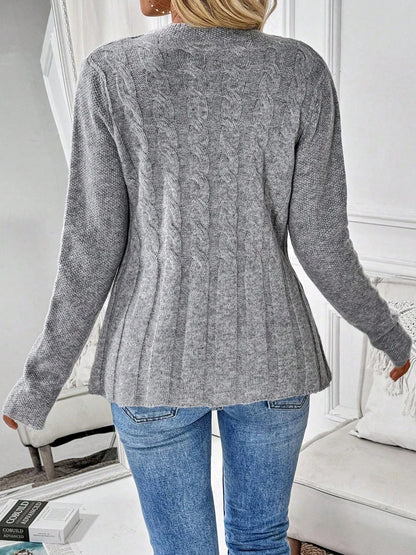 Cléa Cardigan Côtelé Élégant