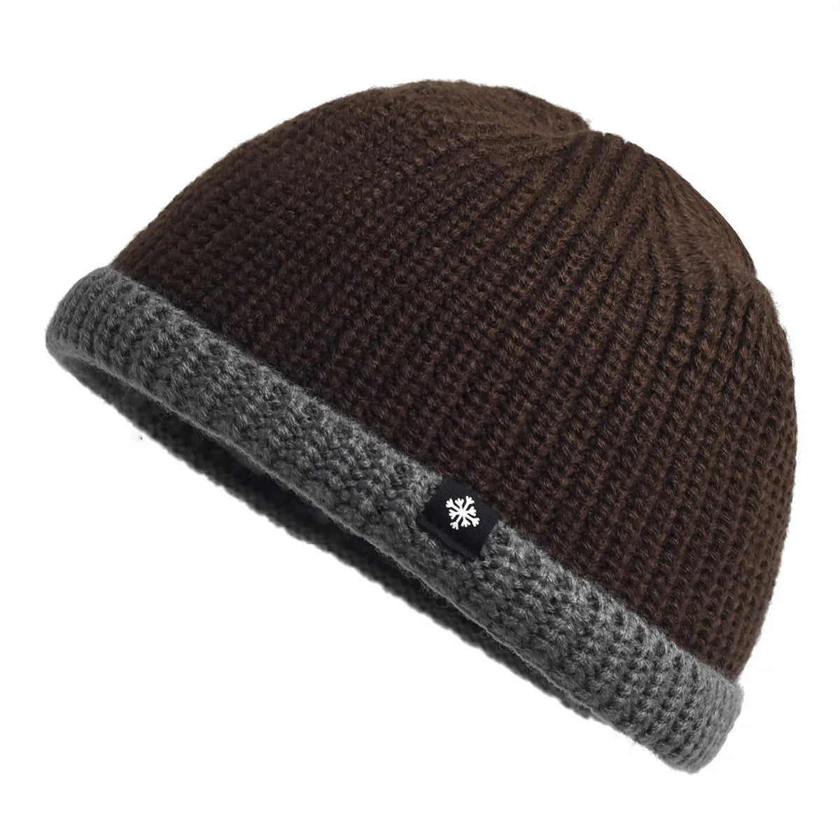 Alder Beanie with Stylish Contrast Cuffs