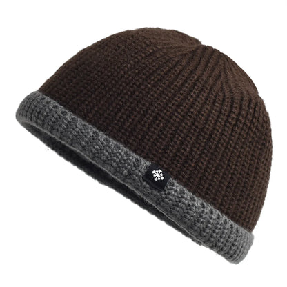 Alder Beanie with Stylish Contrast Cuffs