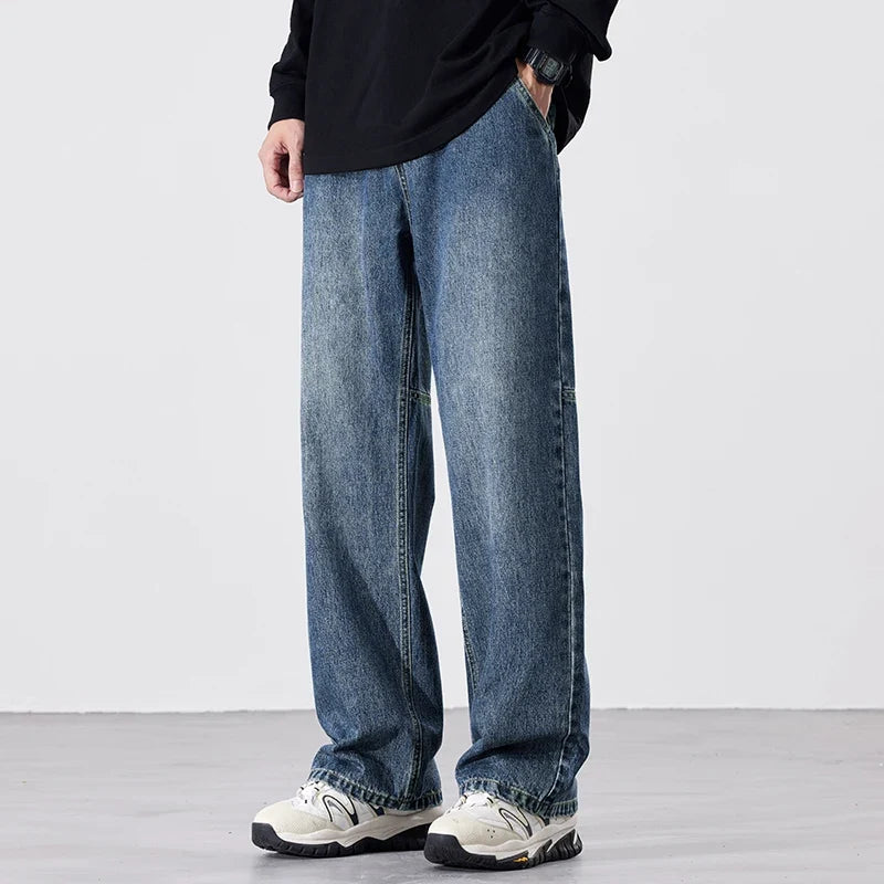Grant Wide-Leg Denim Jeans