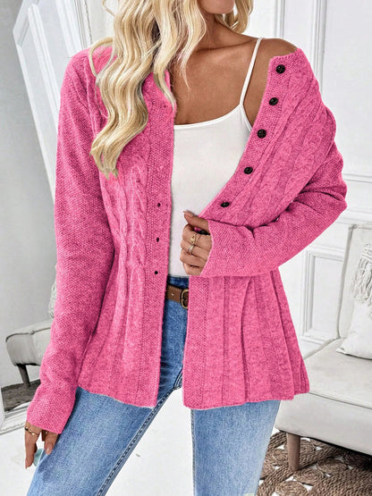Cléa Cardigan Côtelé Élégant