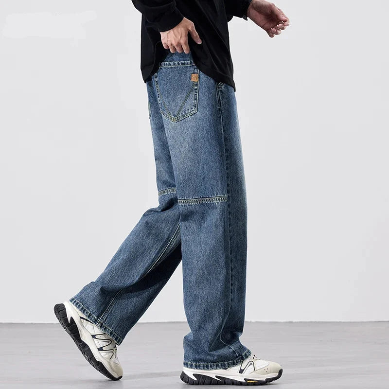 Grant Wide-Leg Denim Jeans
