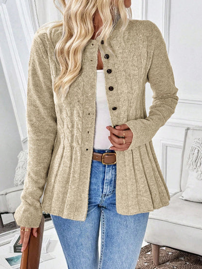 Cléa Cardigan Côtelé Élégant