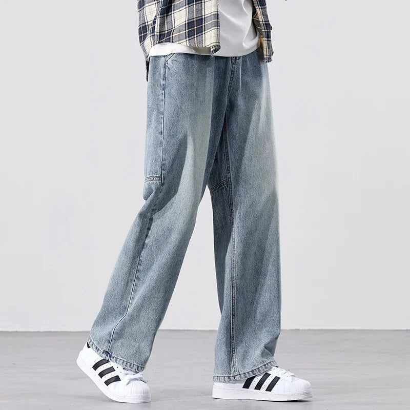 Grant Wide-Leg Denim Jeans